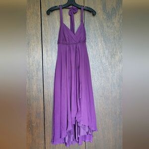 David's bridal plum purple brides maid/prom dress in like new condion!!